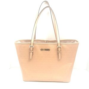Michael Kors Jet Set Oyster Sm Carryall Tote W/ Allover Embossed 'MK' Signature